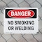Signmission No Smoking Or Welding Danger Sign, Plastic, 10in W x 7in L, 2PK OS-2PACK-DS-P-710-L-2438 - alternate 4